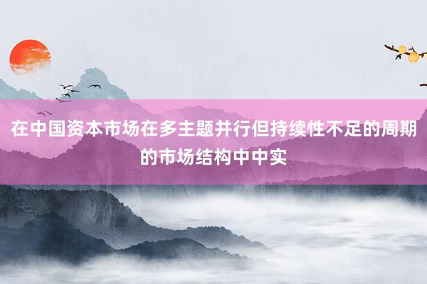 在中国资本市场在多主题并行但持续性不足的周期的市场结构中中实