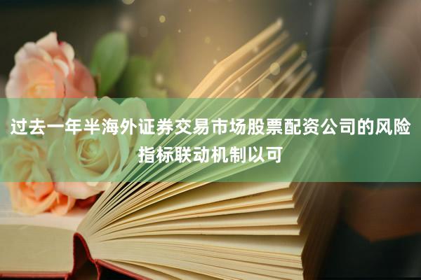 过去一年半海外证券交易市场股票配资公司的风险指标联动机制以可